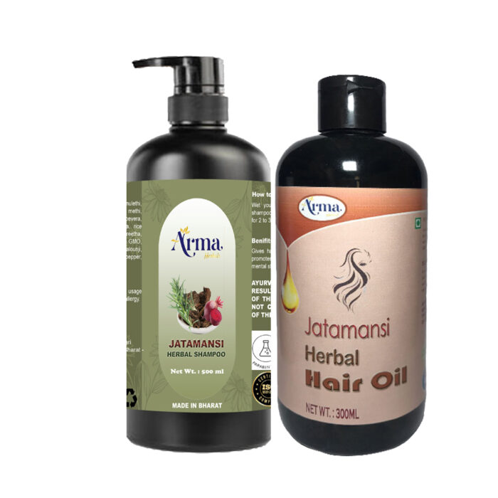 Arma Herbals Jatamansi Hair Oil & Herbal Shampoo Combo 100ml Each